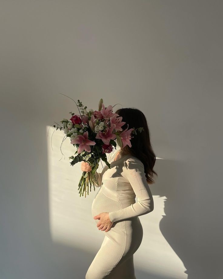 Expecting mother enjoying a moment of stillness